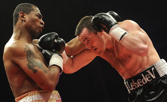 Boxing. Bout between D. Lebedev and S. Silgado