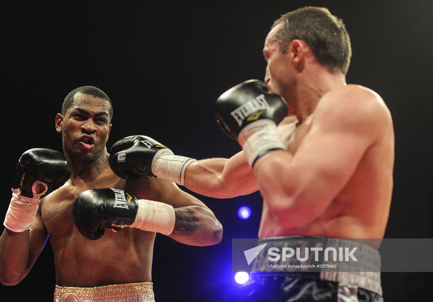 Boxing. Bout between D. Lebedev and S. Silgado