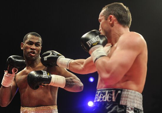 Boxing. Bout between D. Lebedev and S. Silgado