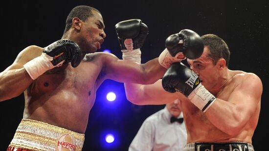 Boxing. Bout between D. Lebedev and S. Silgado