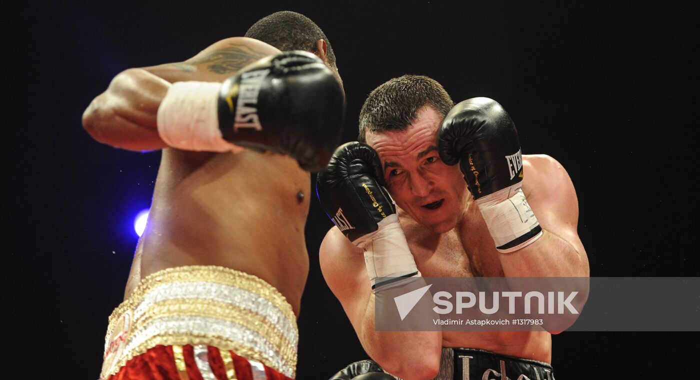 Boxing. Bout between D. Lebedev and S. Silgado