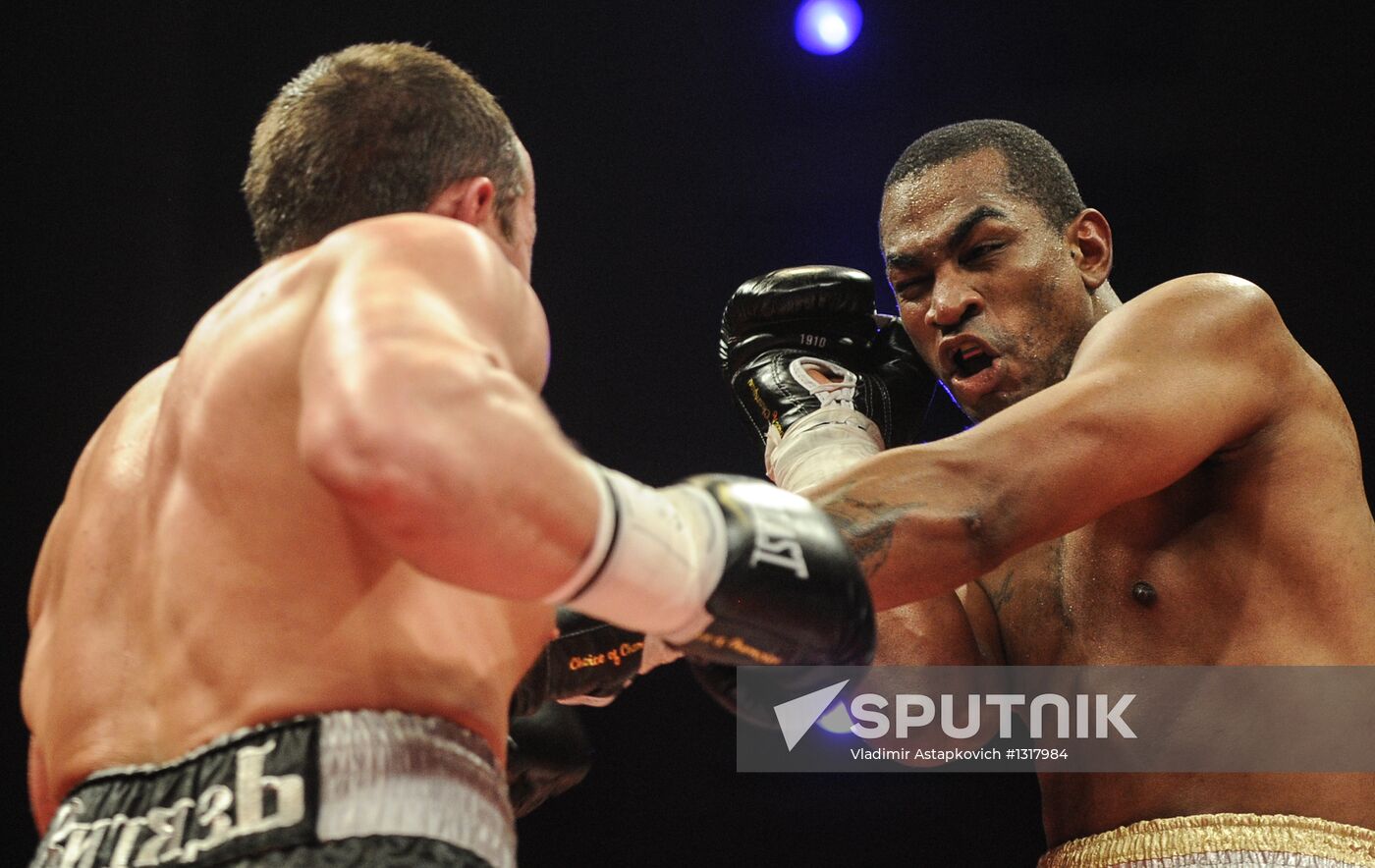 Boxing. Bout between D. Lebedev and S. Silgado
