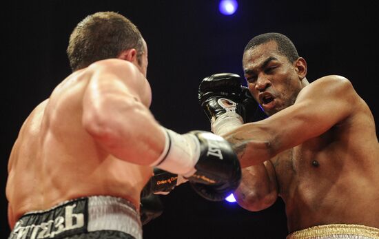 Boxing. Bout between D. Lebedev and S. Silgado
