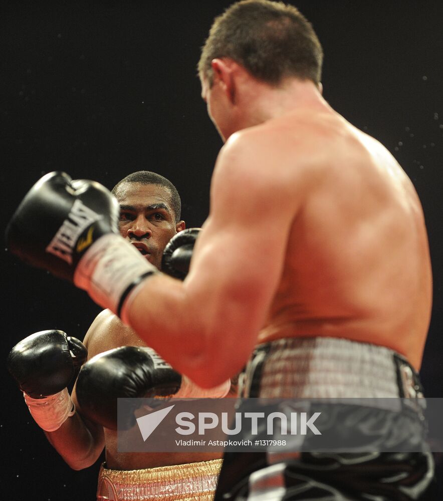 Boxing. Bout between D. Lebedev and S. Silgado