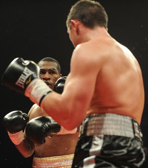 Boxing. Bout between D. Lebedev and S. Silgado