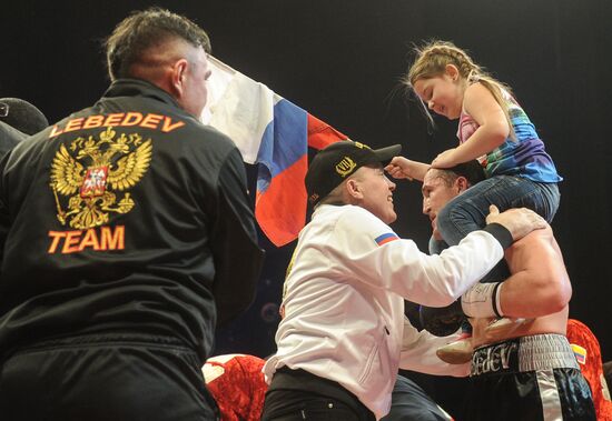 Boxing. Bout between Denis Lebedev and S. Silgado