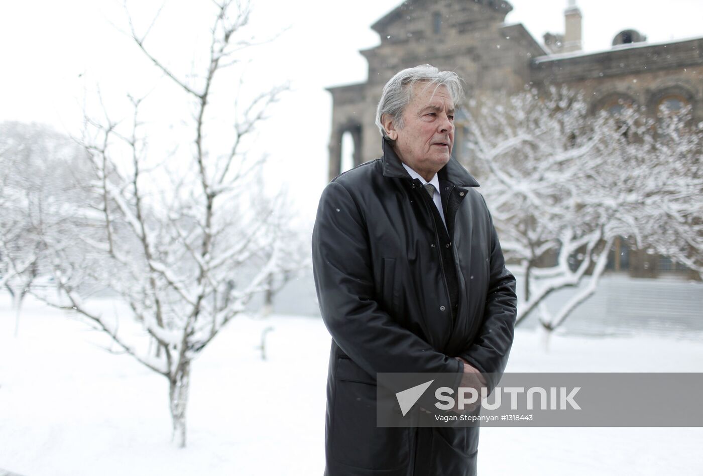 Actor Alain Delon visits Yerevan