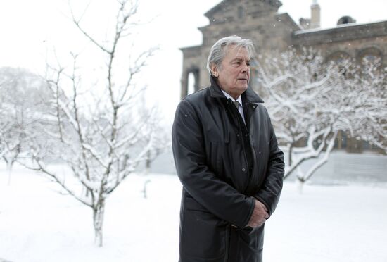Actor Alain Delon visits Yerevan