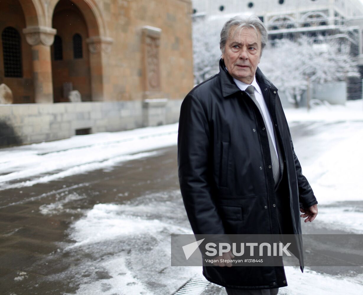 Actor Alain Delon visits Yerevan