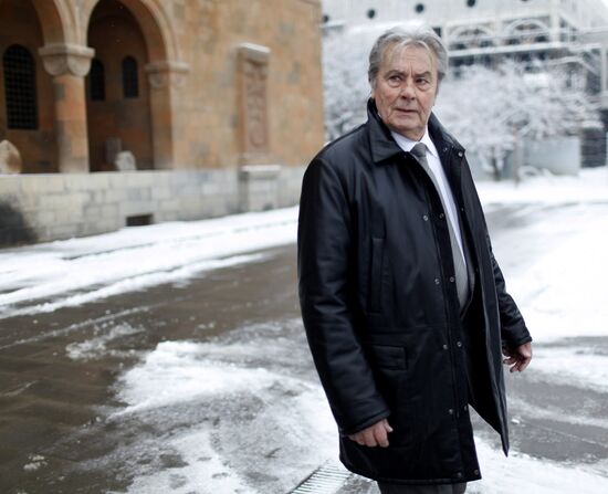 Actor Alain Delon visits Yerevan