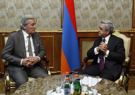 Actor Alain Delon visits Yerevan