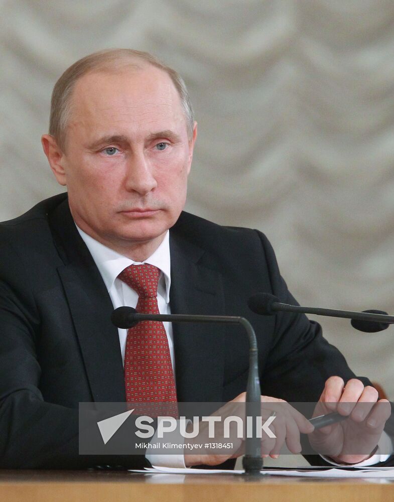 Vladimir Putin attends 8th Russian Judge Congress in Moscow