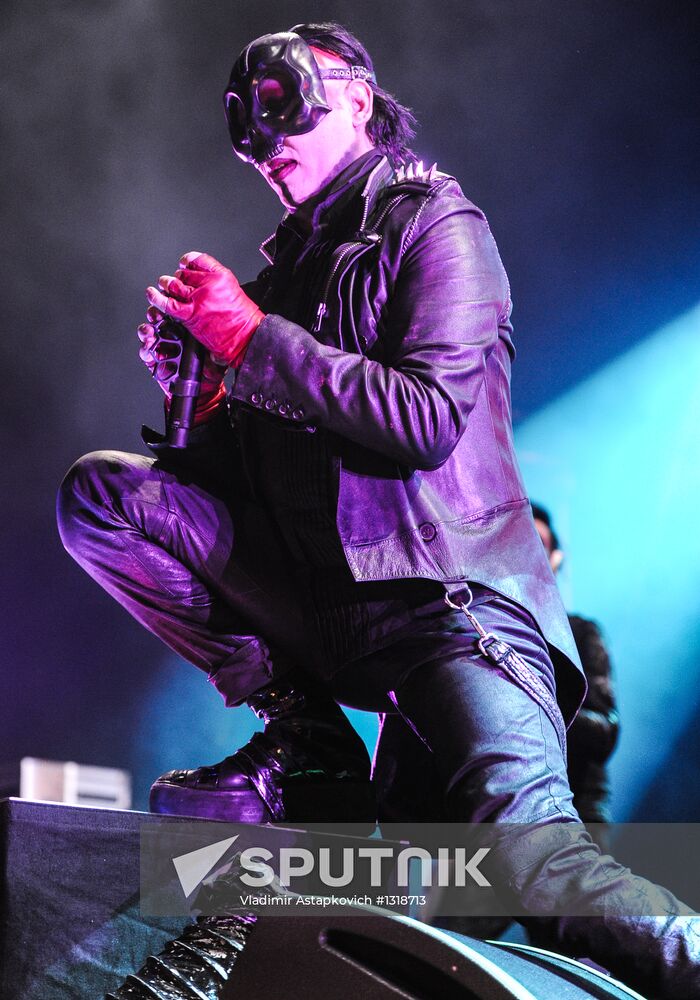 Marilyn Manson performs in Moscow