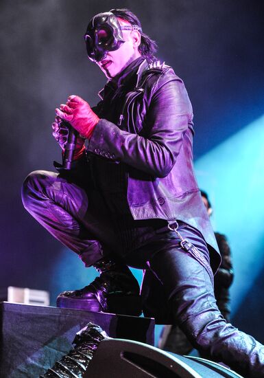 Marilyn Manson performs in Moscow