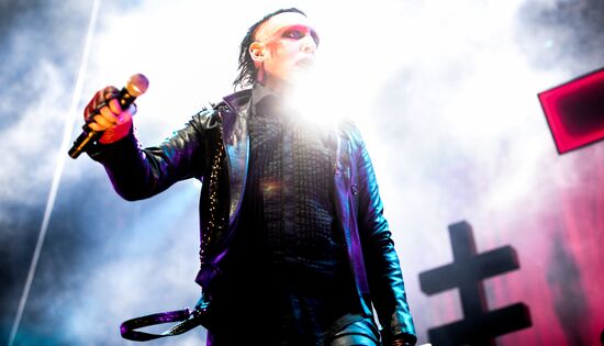 Marilyn Manson performs in Moscow