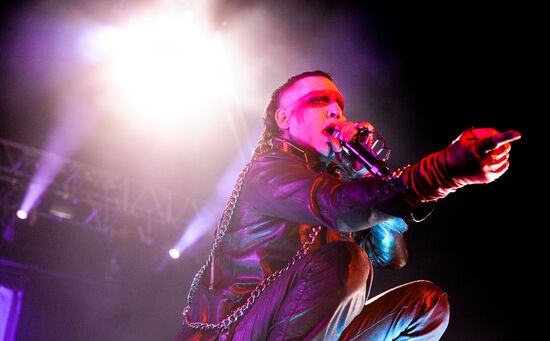 Marilyn Manson performs in Moscow