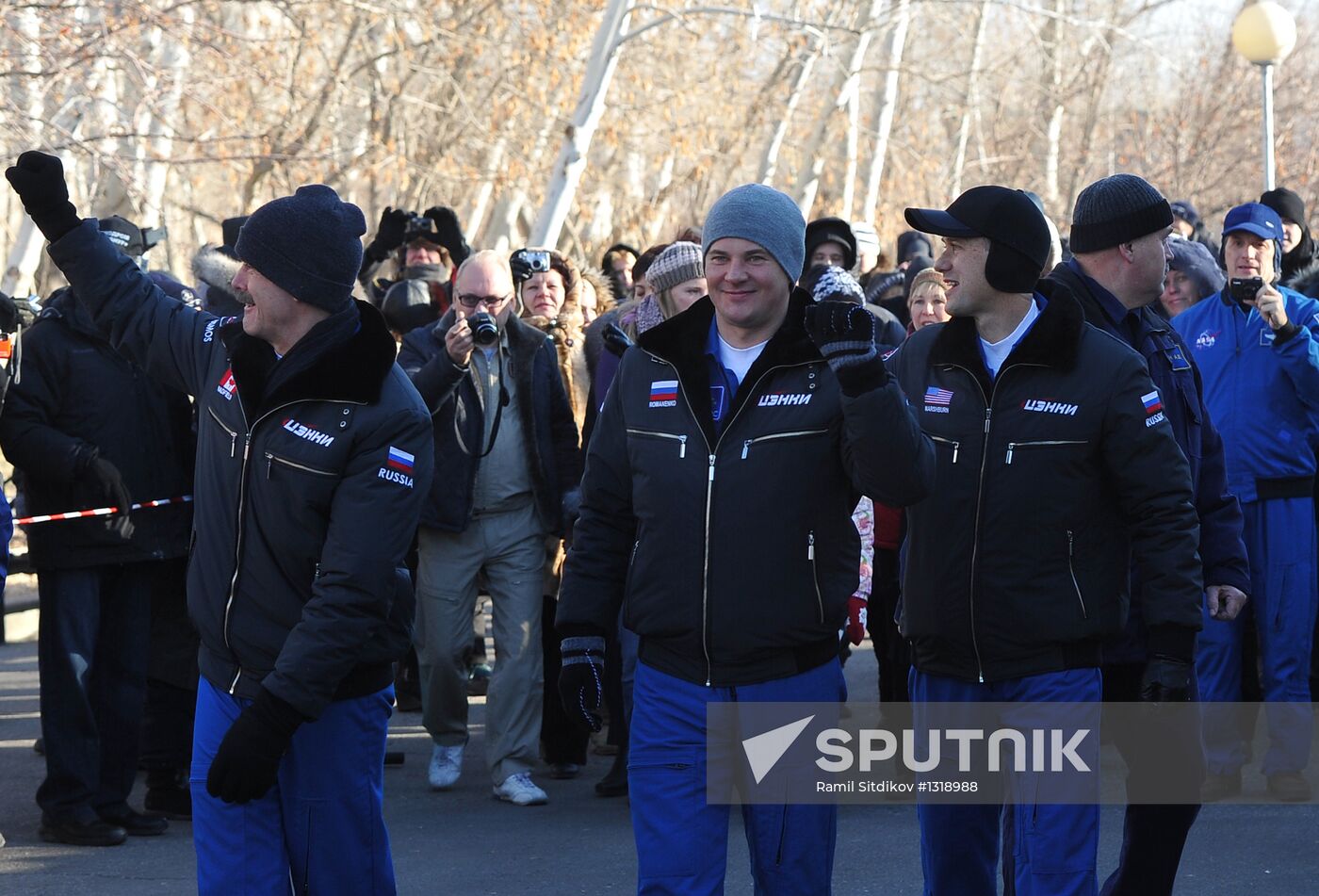 Soyuz TMA-07M manned spacecraft gets ready for launch