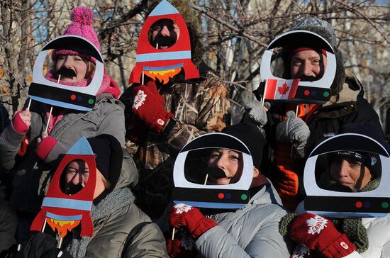 Soyuz TMA-07M manned spacecraft gets ready for launch