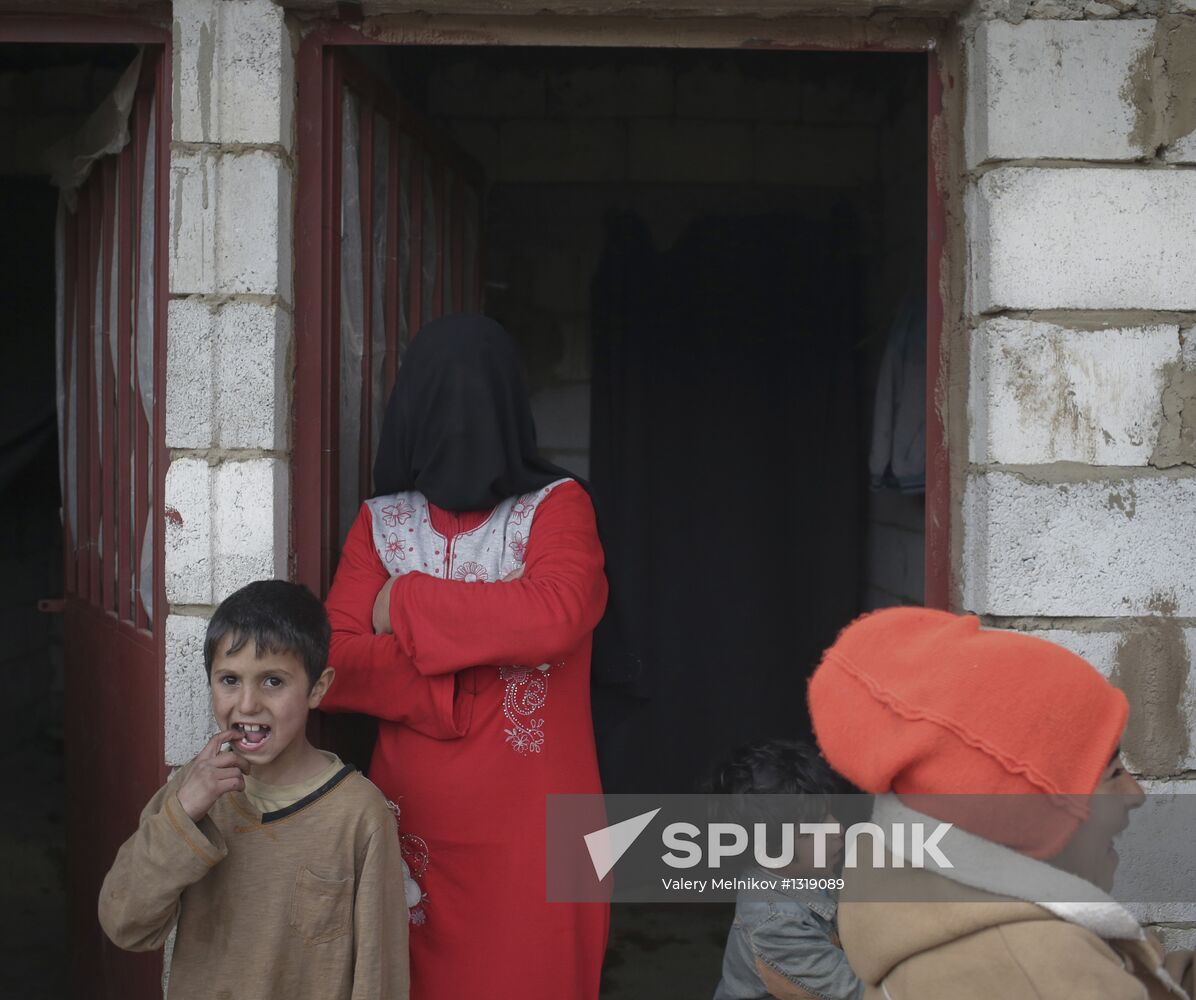 Syrian refugees in Lebanon's Bekaa Valley