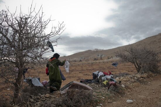 Syrian refugees in Lebanon's Bekaa Valley