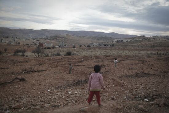 Syrian refugees in Lebanon's Bekaa Valley