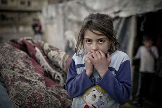 Syrian refugees in Lebanon's Bekaa Valley
