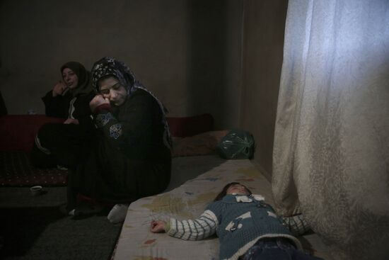 Syrian refugees in Beqaa Valley in Lebanon