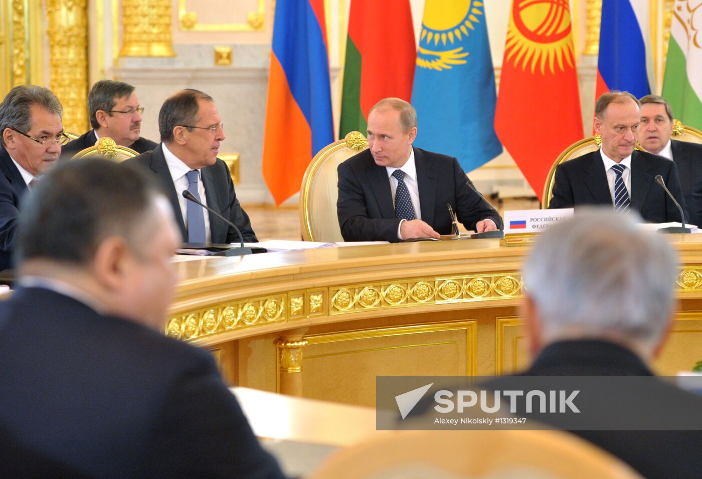 Vladimir Putin at CSTO Council meeting in the Kremlin