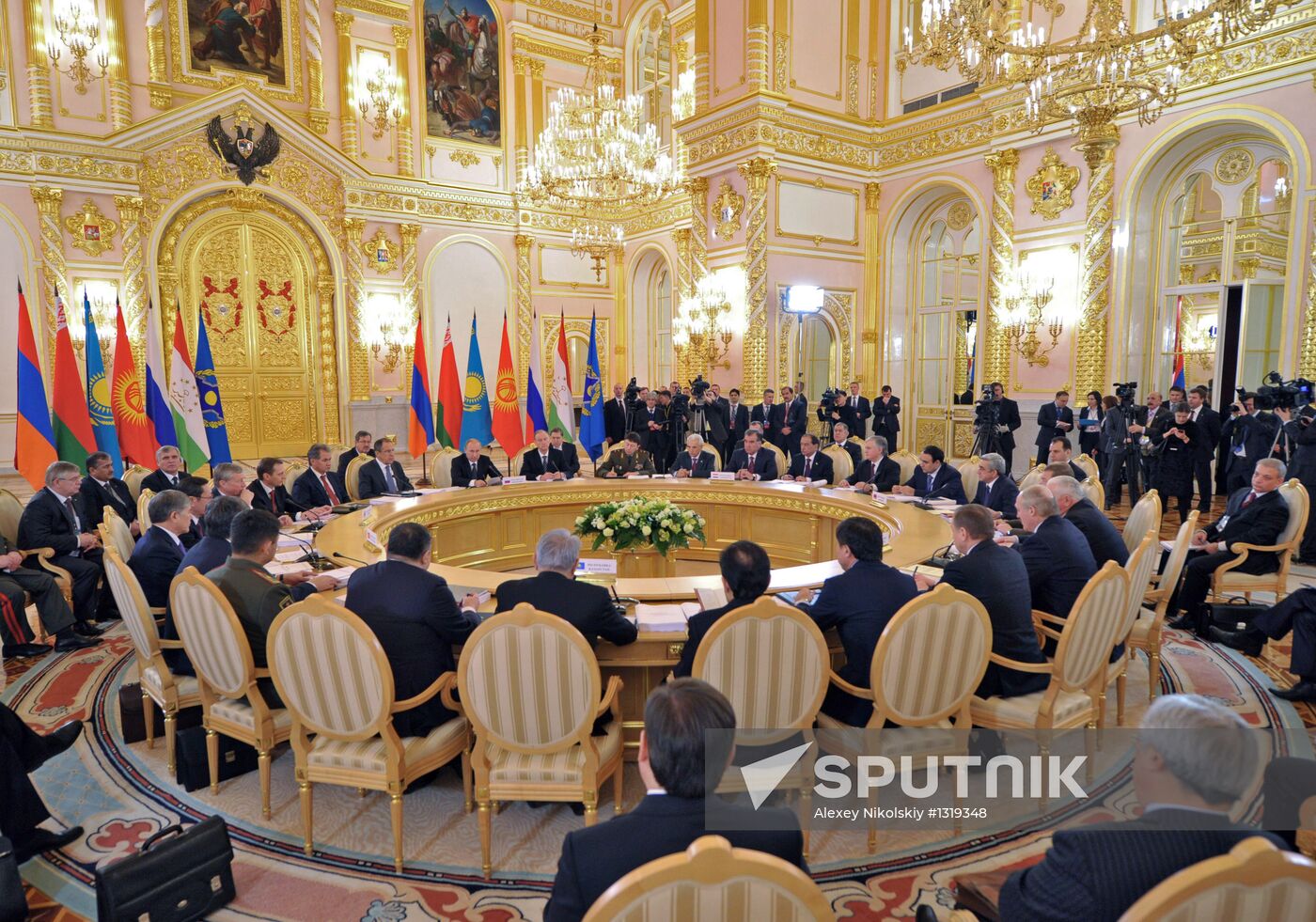 Vladimir Putin at CSTO Council meeting in the Kremlin
