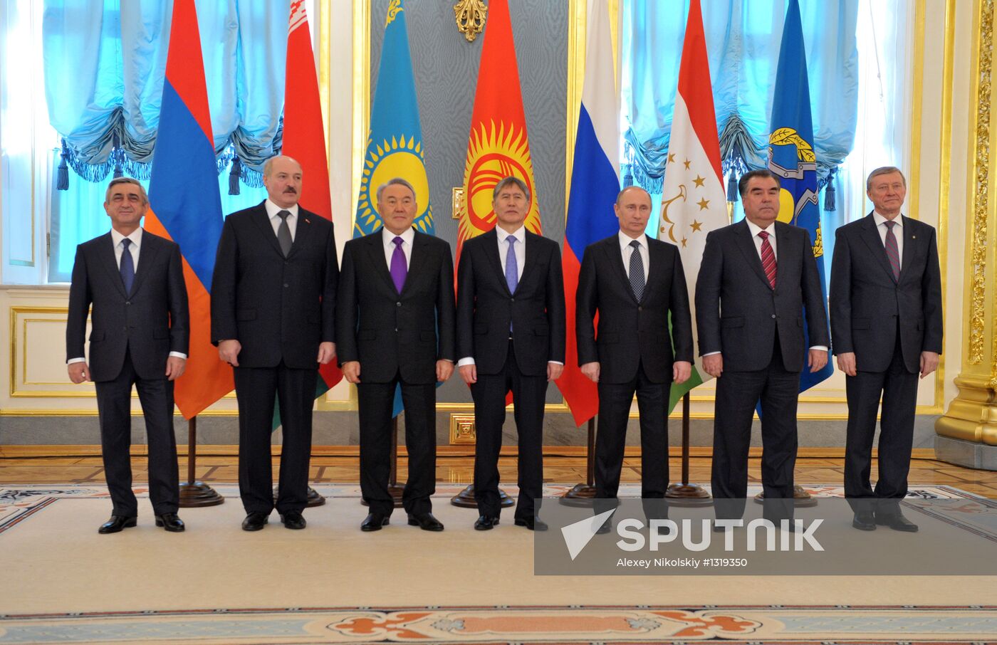 Vladimir Putin at CSTO Council meeting in the Kremlin