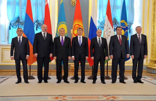 Vladimir Putin at CSTO Council meeting in the Kremlin