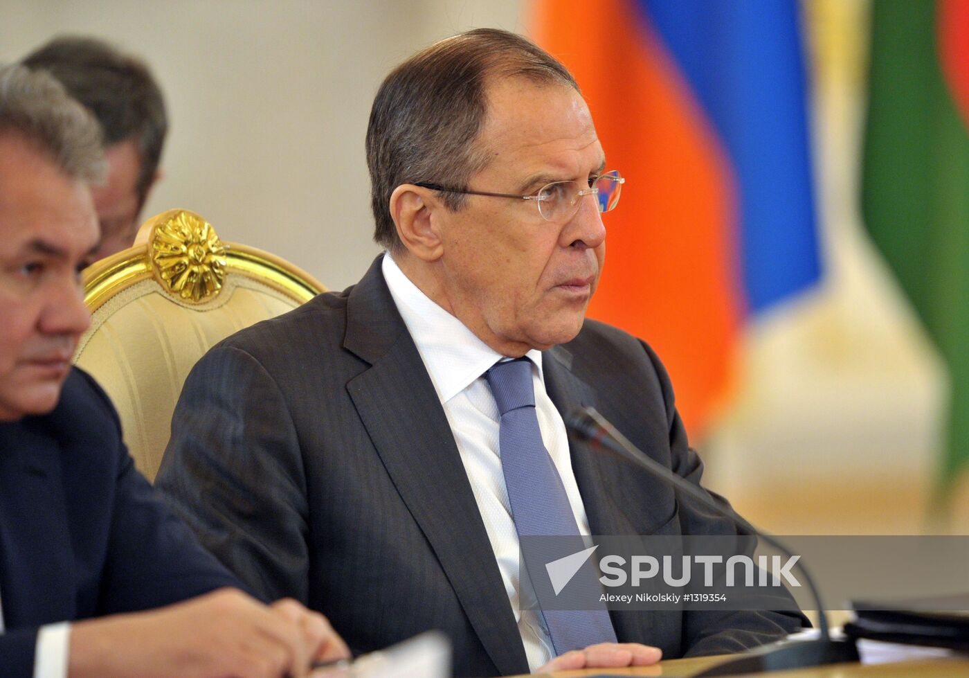 Sergei Lavrov at CSTO Council meeting at Kremlin