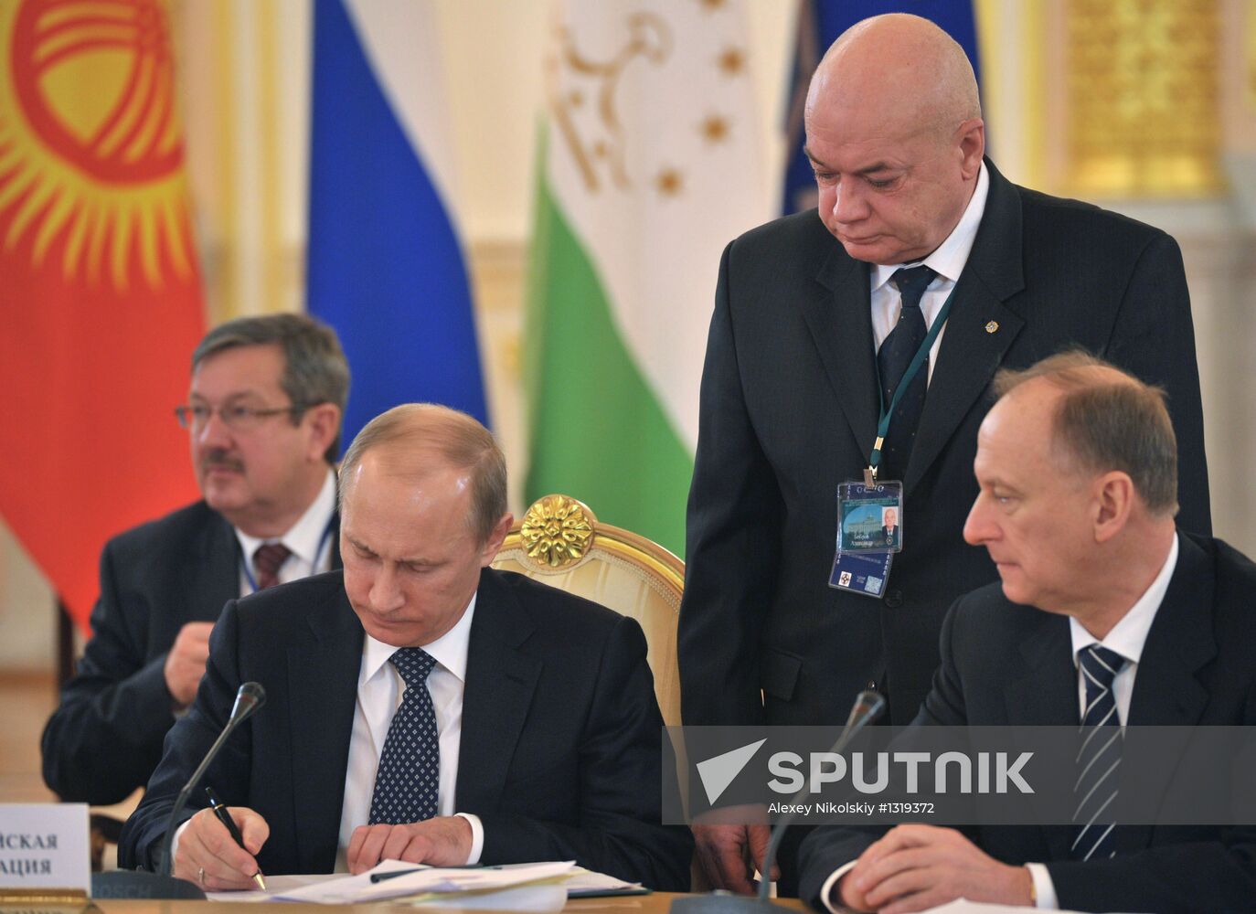 Vladimir Putin at CSTO Council meeting in the Kremlin