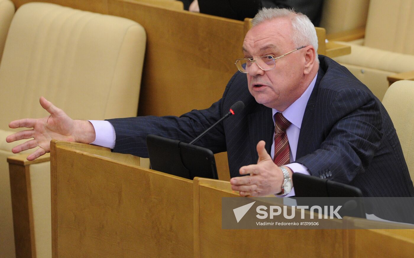 Russian State Duma holds plenary session
