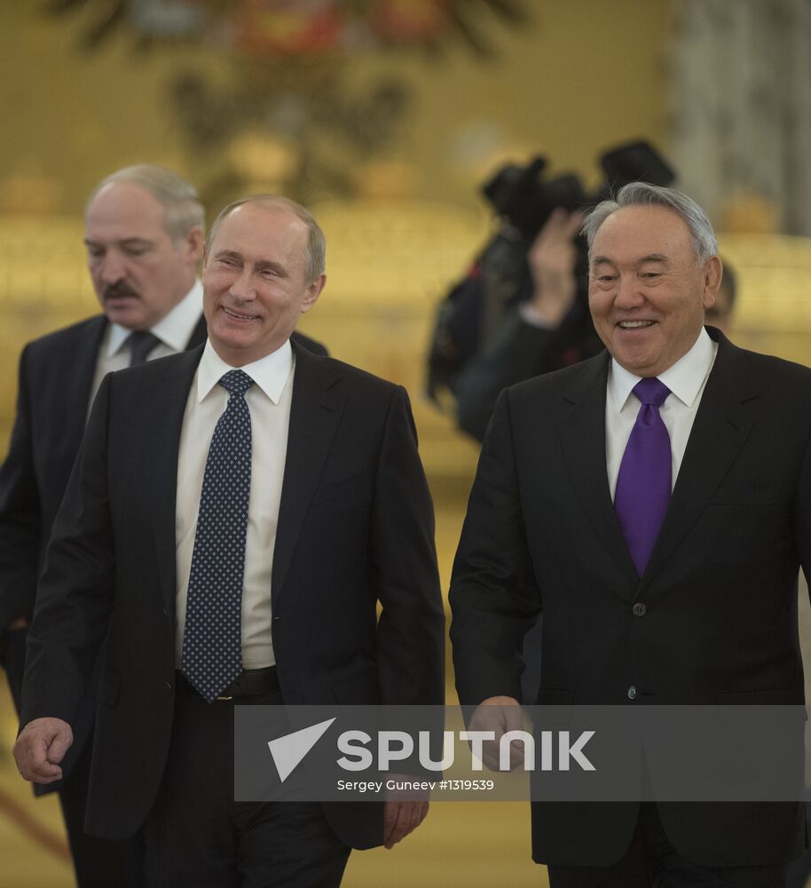Vladimir Putin at CSTO Council meeting in the Kremlin