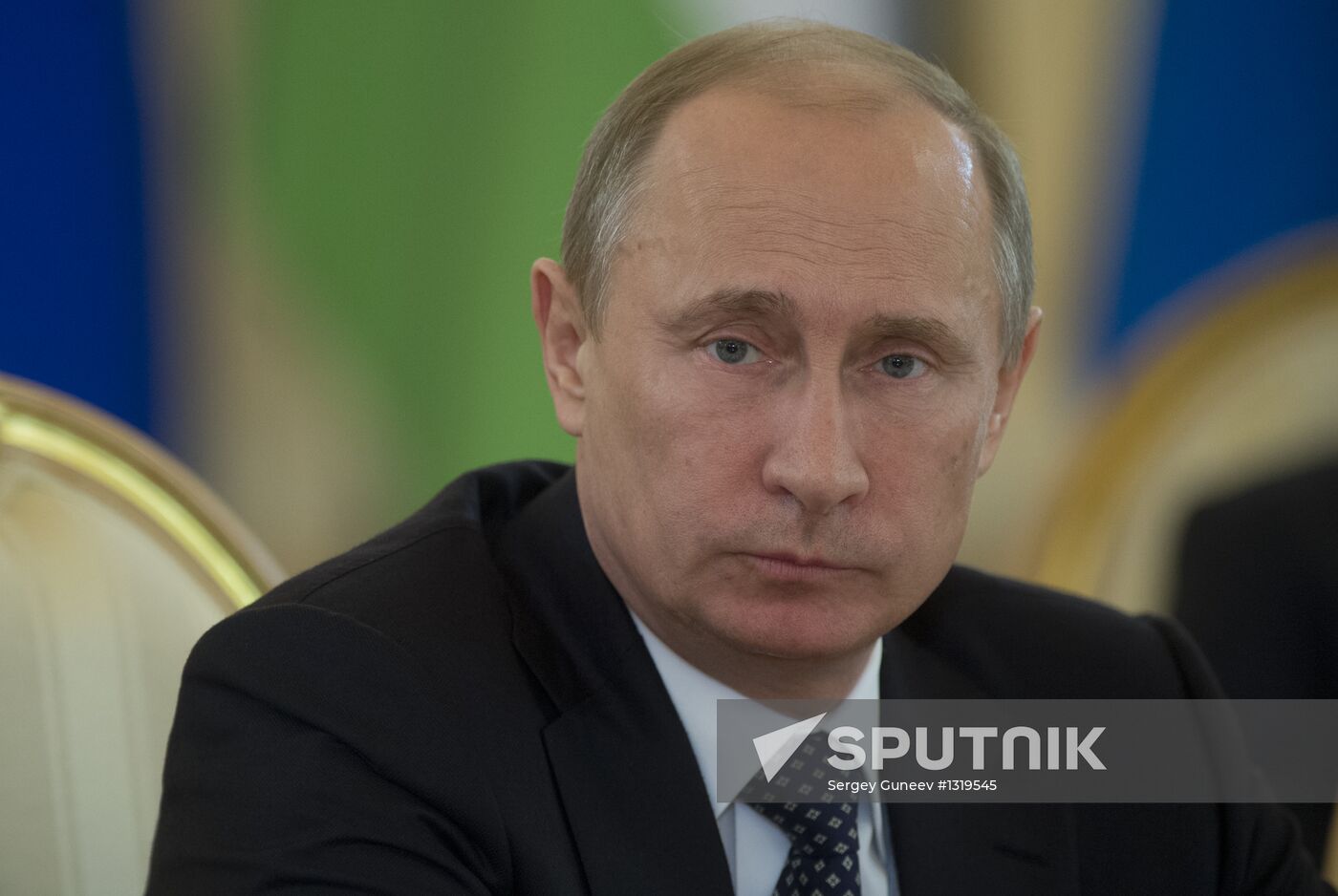 Vladimir Putin at CSTO Council meeting in the Kremlin