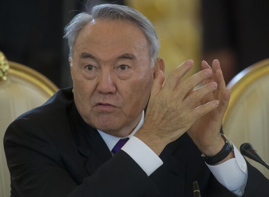 Nursultan Nazarbayev at CSTO Council meeting at Kremlin