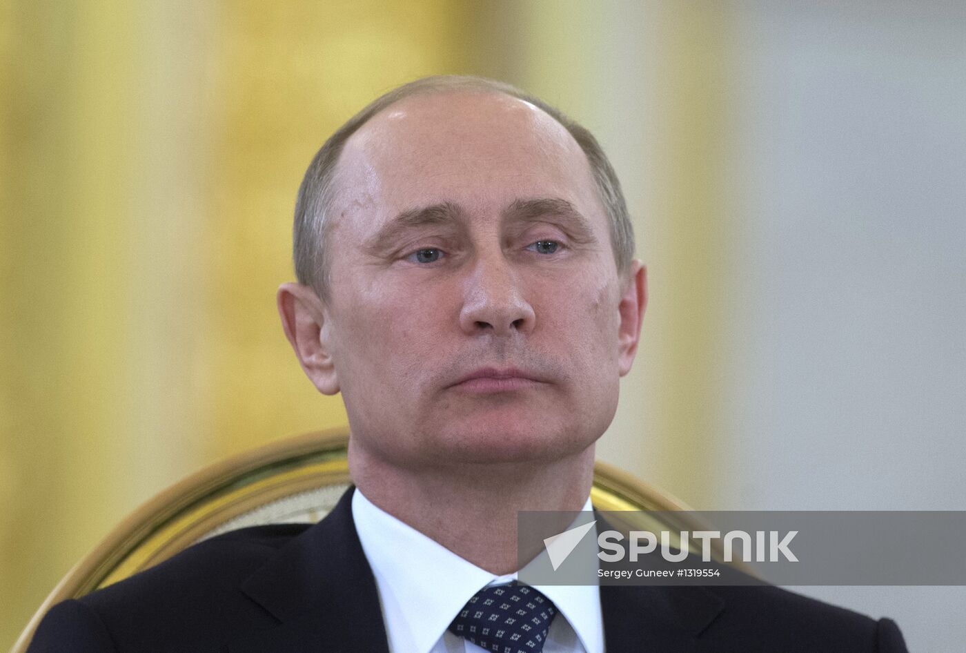 Vladimir Putin at CSTO Council meeting in the Kremlin