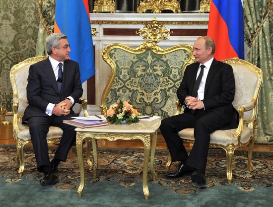 Vladimir Putin and Serzh Sargsyan