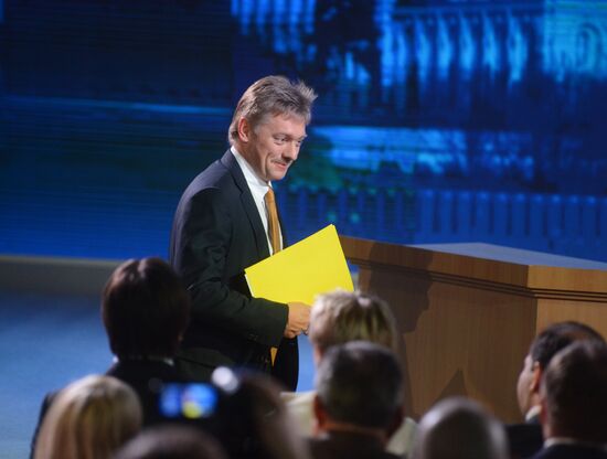 Dmitry Peskov at Putin's news conference