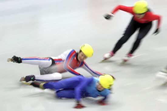 Russian short track speed skating championships. Day Two