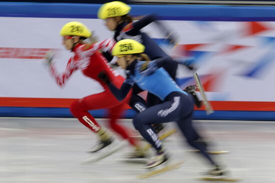 Russian short track speed skating championships. Day Two