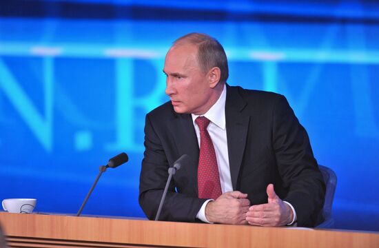 Press conference by Vladimir Putin