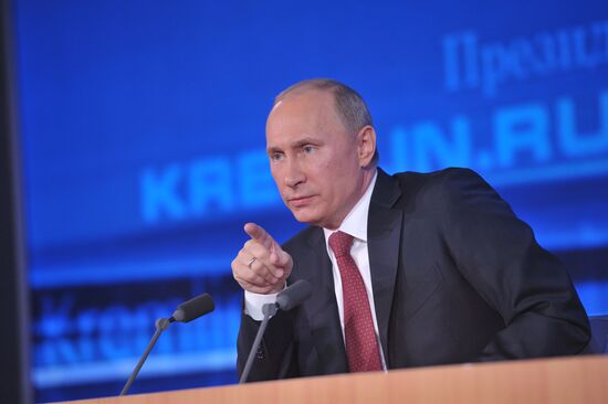 Press conference by Vladimir Putin