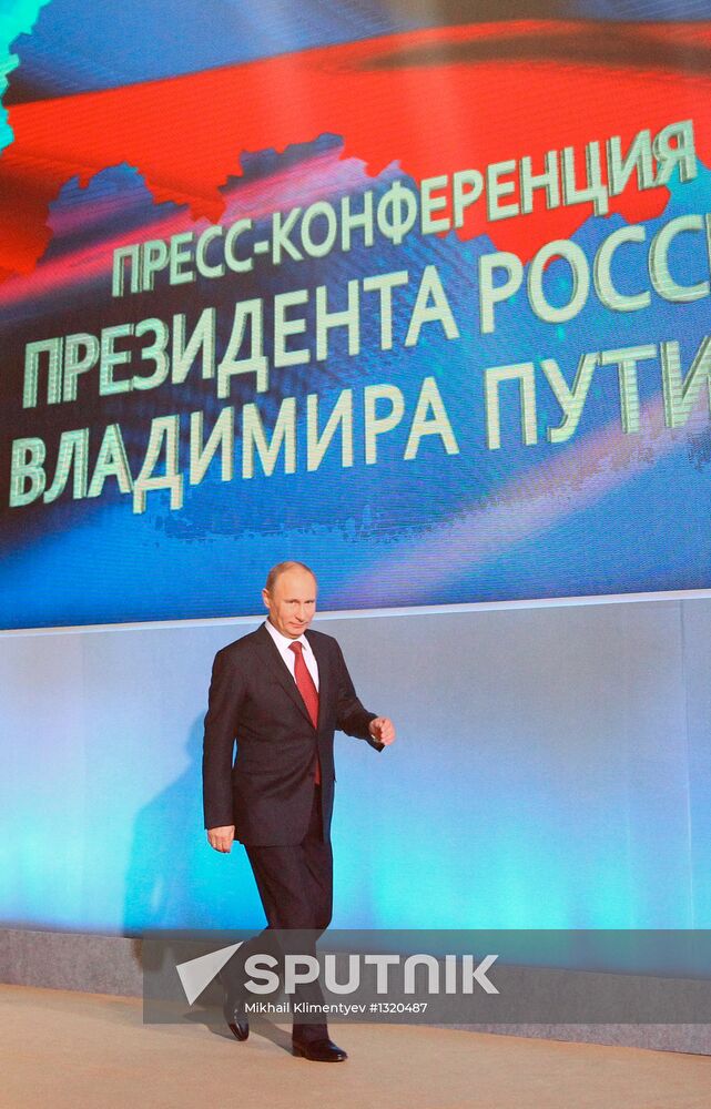 Press conference by Vladimir Putin
