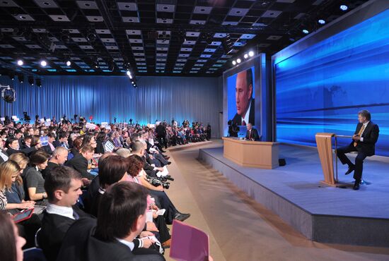 Press conference by Vladimir Putin