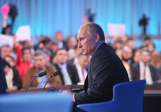Press conference by Vladimir Putin