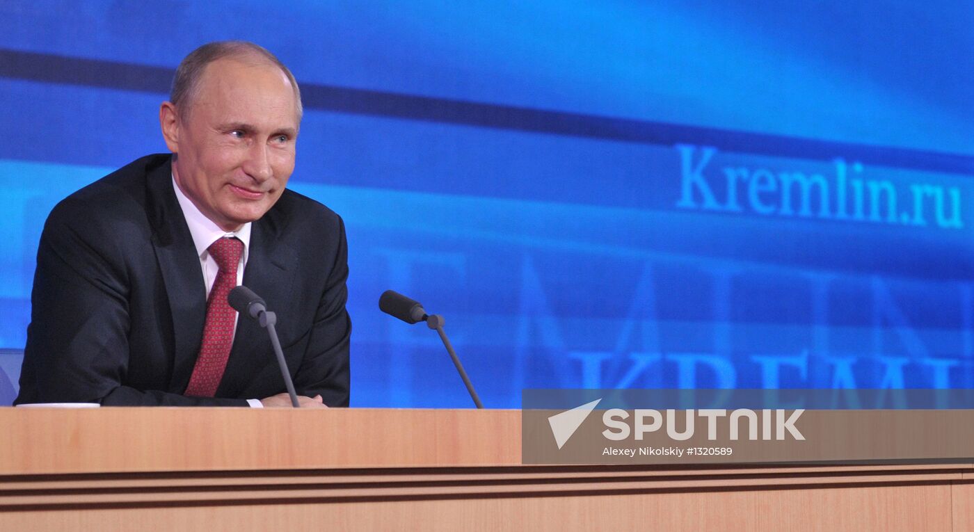 Press conference by Vladimir Putin