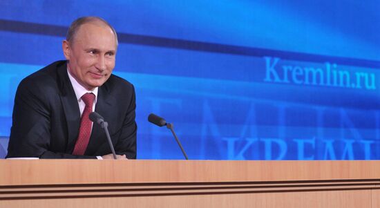 Press conference by Vladimir Putin