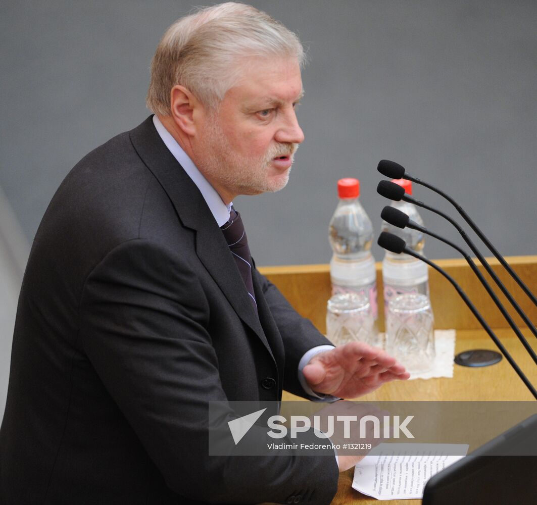 State Duma plenary meeting
